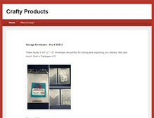 Tablet Screenshot of crafty-products.com